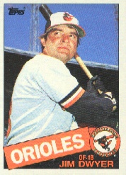 1985 Topps Baseball Cards      056      Jim Dwyer